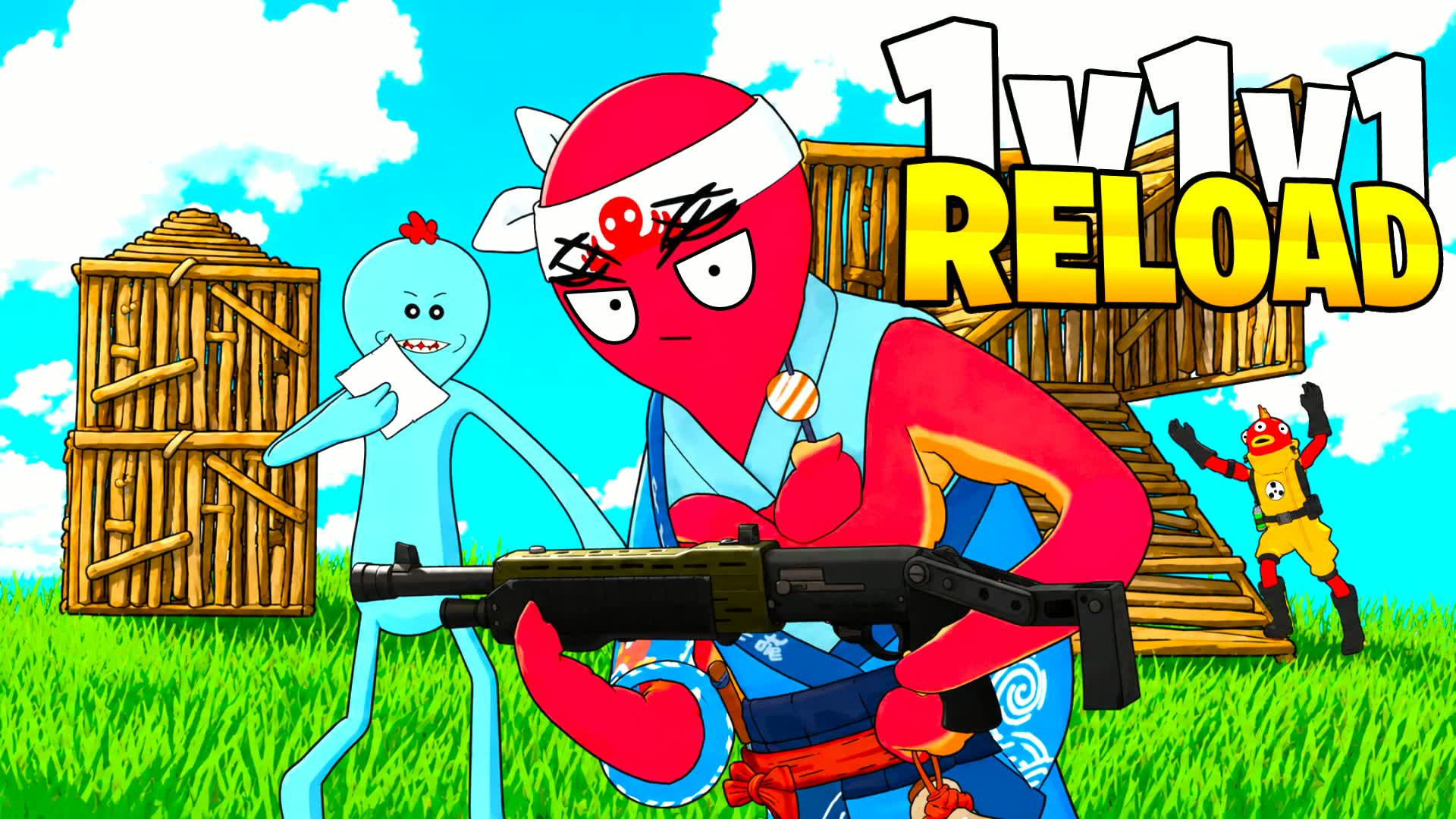 1V1V1 RELOAD CARTOON 🎨 — Fortnite Creative map