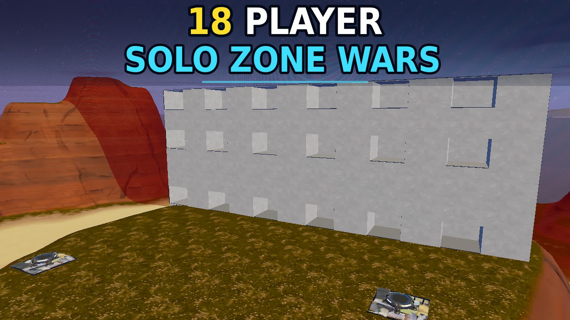Desert Canyon 18 Player Solo Zone Wars — Fortnite Creative map