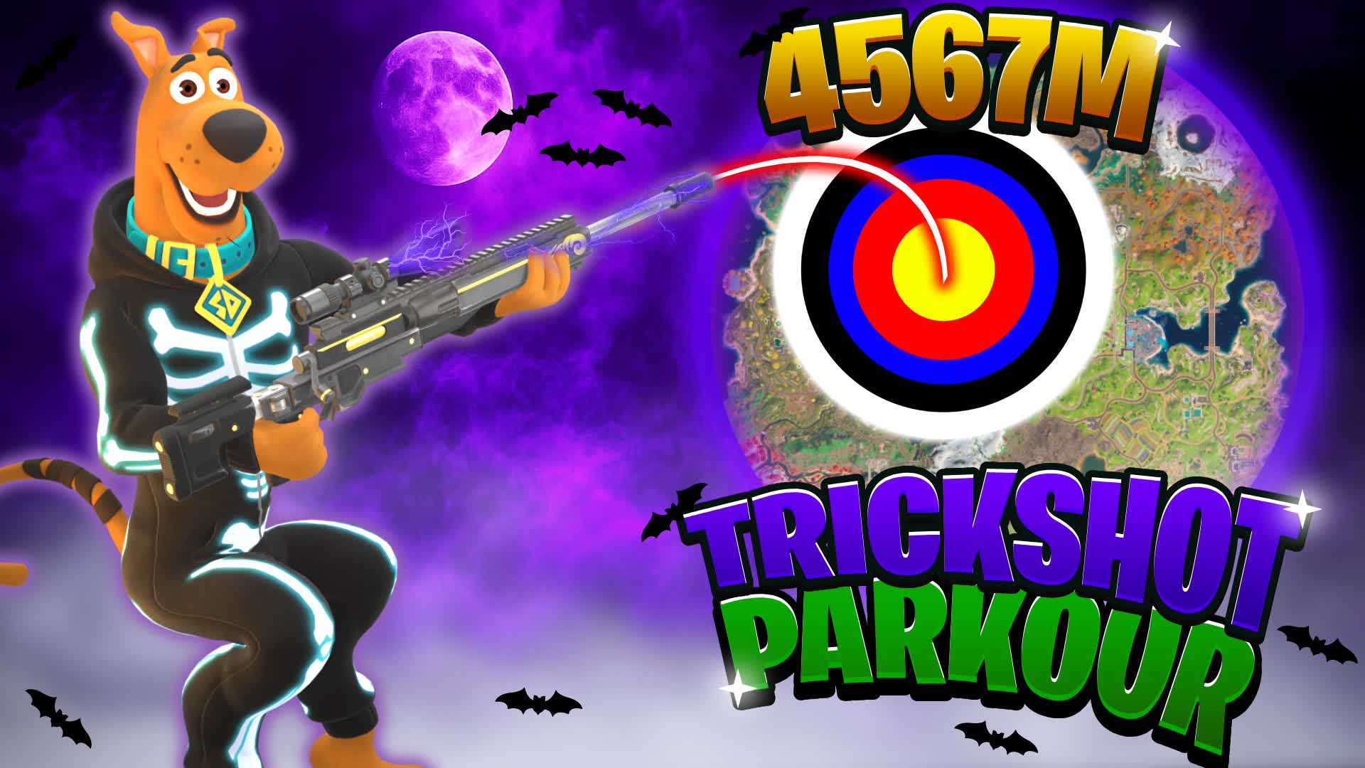 🎯🎃HALLOWEEN TRICKSHOT PARKOUR🎃🎯 — Fortnite Creative map