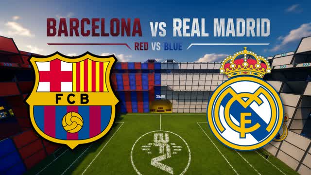 RED VS BLUE [Barça vs Real Madrid] — Fortnite Creative map