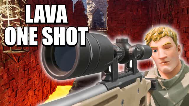 🔫LAVA ONE SHOT🎯 — Fortnite Creative map cover art