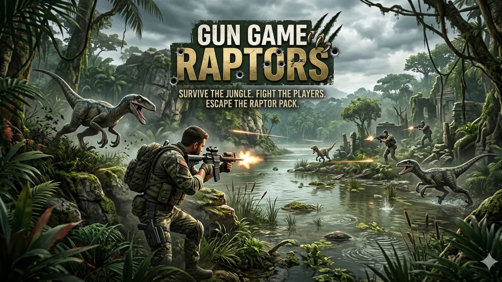 Raptor Gun Game — Fortnite Creative map