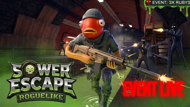 Sewer Escape [ROGUELIKE] — Fortnite Creative map cover art