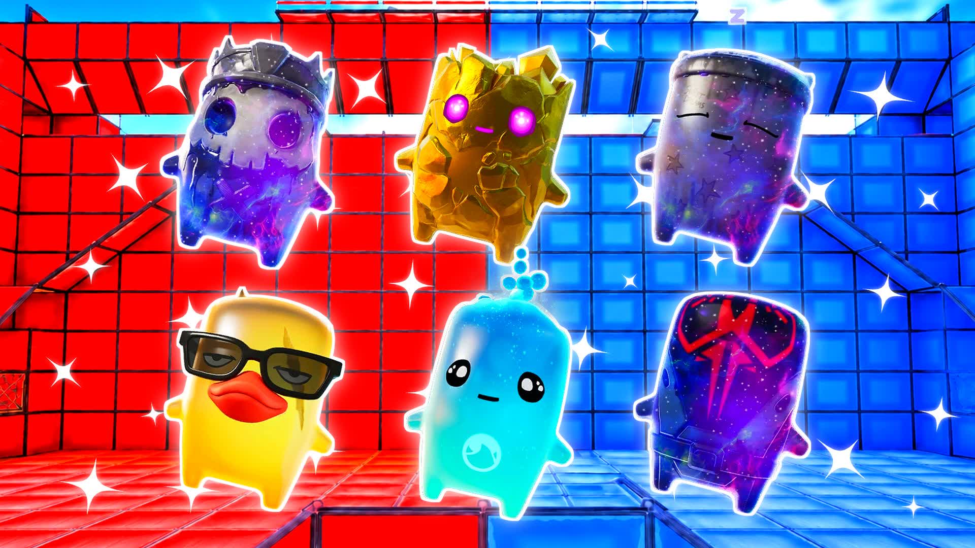 BLUE VS RED RAPID MIRROR 🔵🔴 — Fortnite Creative map