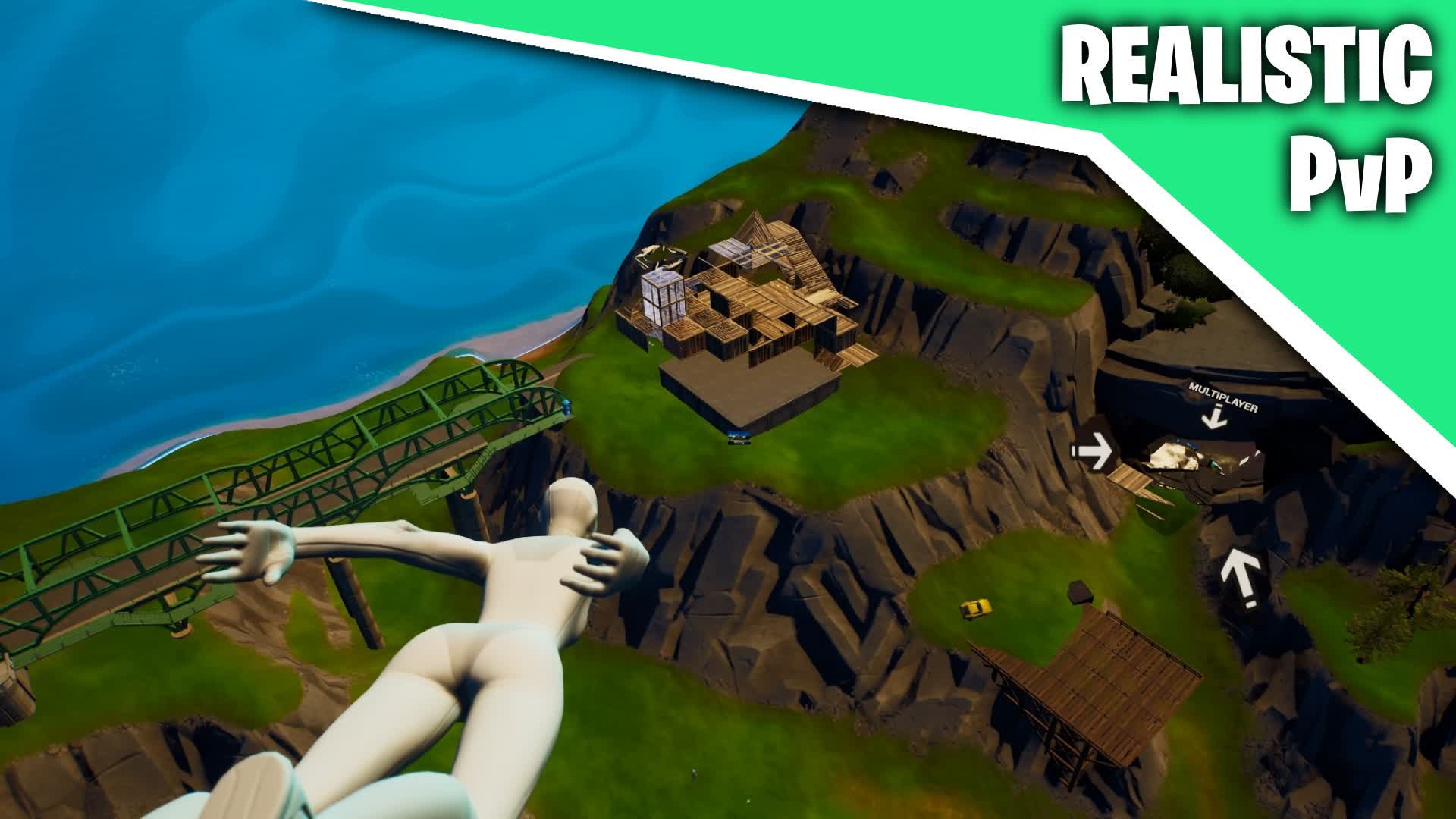 REALISTIC PVP - FREE FOR ALL 💎 — Fortnite Creative map