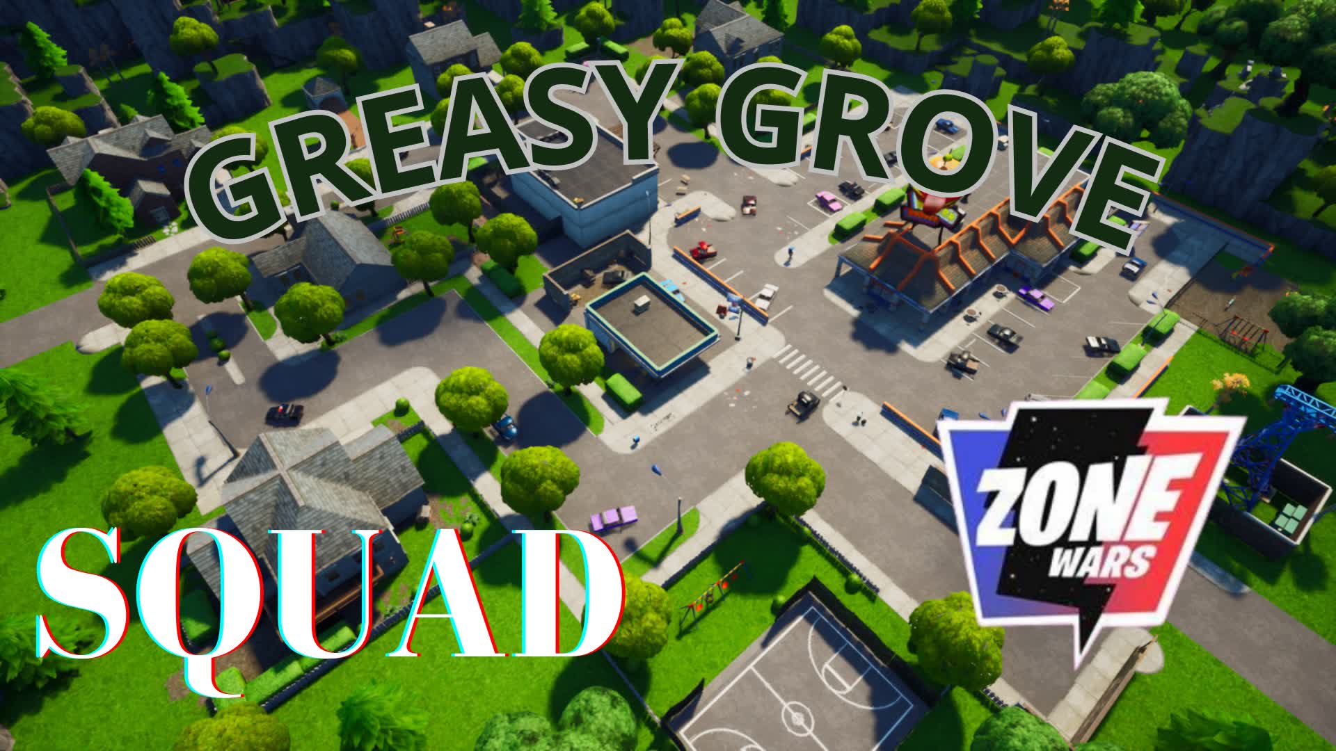 OG GREASY GROVE SQUAD ZONE WARS — Fortnite Creative map