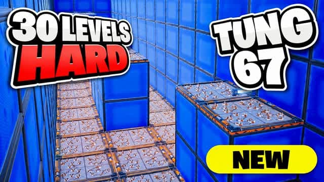 TUNG67 ⭐ HARD PARKOUR DEATHRUN باركور 🔥 — Fortnite Creative map cover art