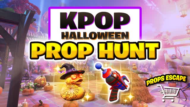 K-POP PROP HUNT 🎃 HALLOWEEN — Fortnite Creative map cover art