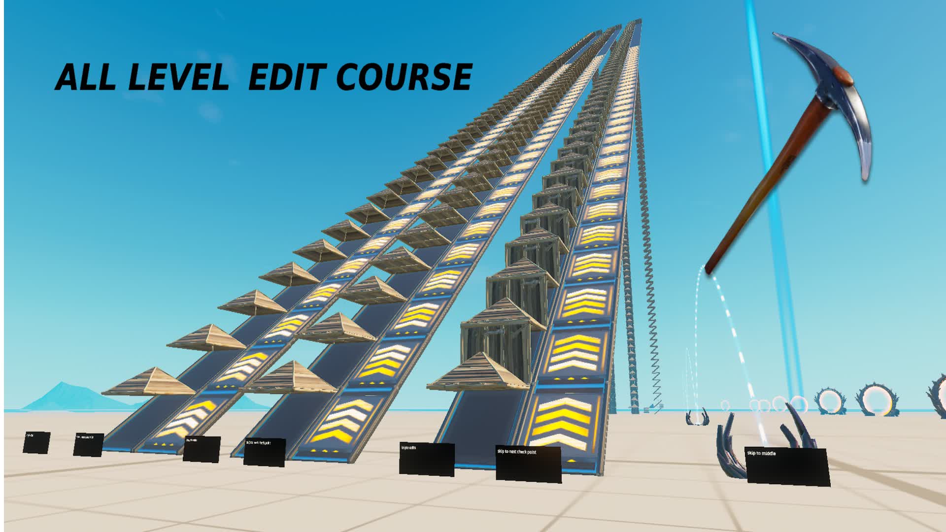 ALL LEVEL EDIT COURSE — Fortnite Creative map