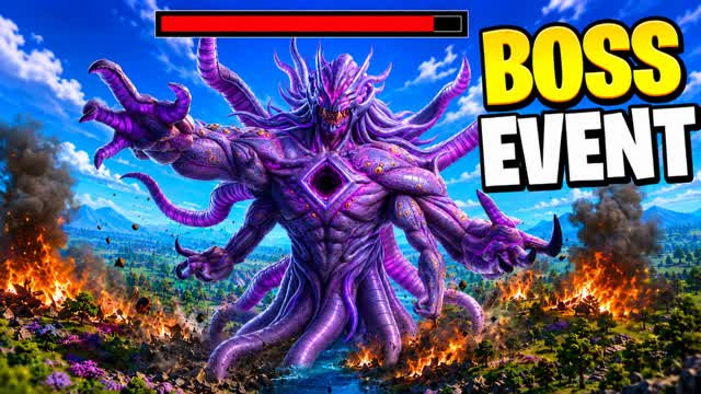 KRAKEN BOSS FIGHT EVENT - BOSSFIGHT — Fortnite Creative map cover art