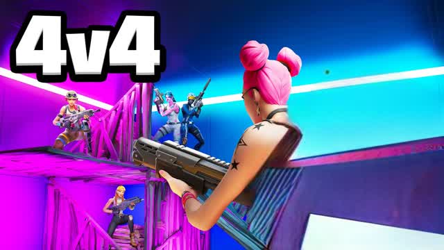 CRAZY 4V4 PIECE CONTROL 🎯 — Fortnite Creative map