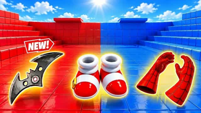 RED VS BLUE READY TO GO 🔴🔵 — Fortnite Creative map cover art