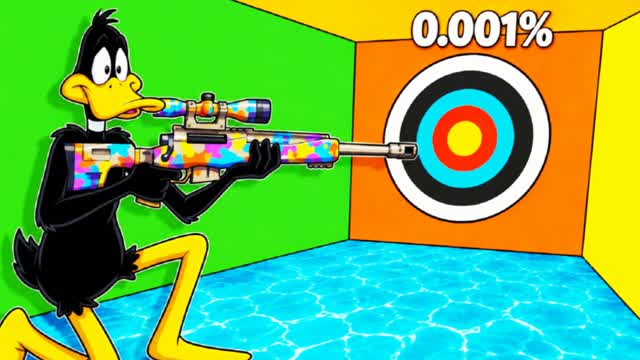 🐔 CHICKEN TRICKSHOT PARKOUR ESCAPED — Fortnite Creative map