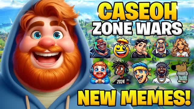 CaseOh ZONE WARS 🍔 - NEW MEMES — Fortnite Creative map cover art