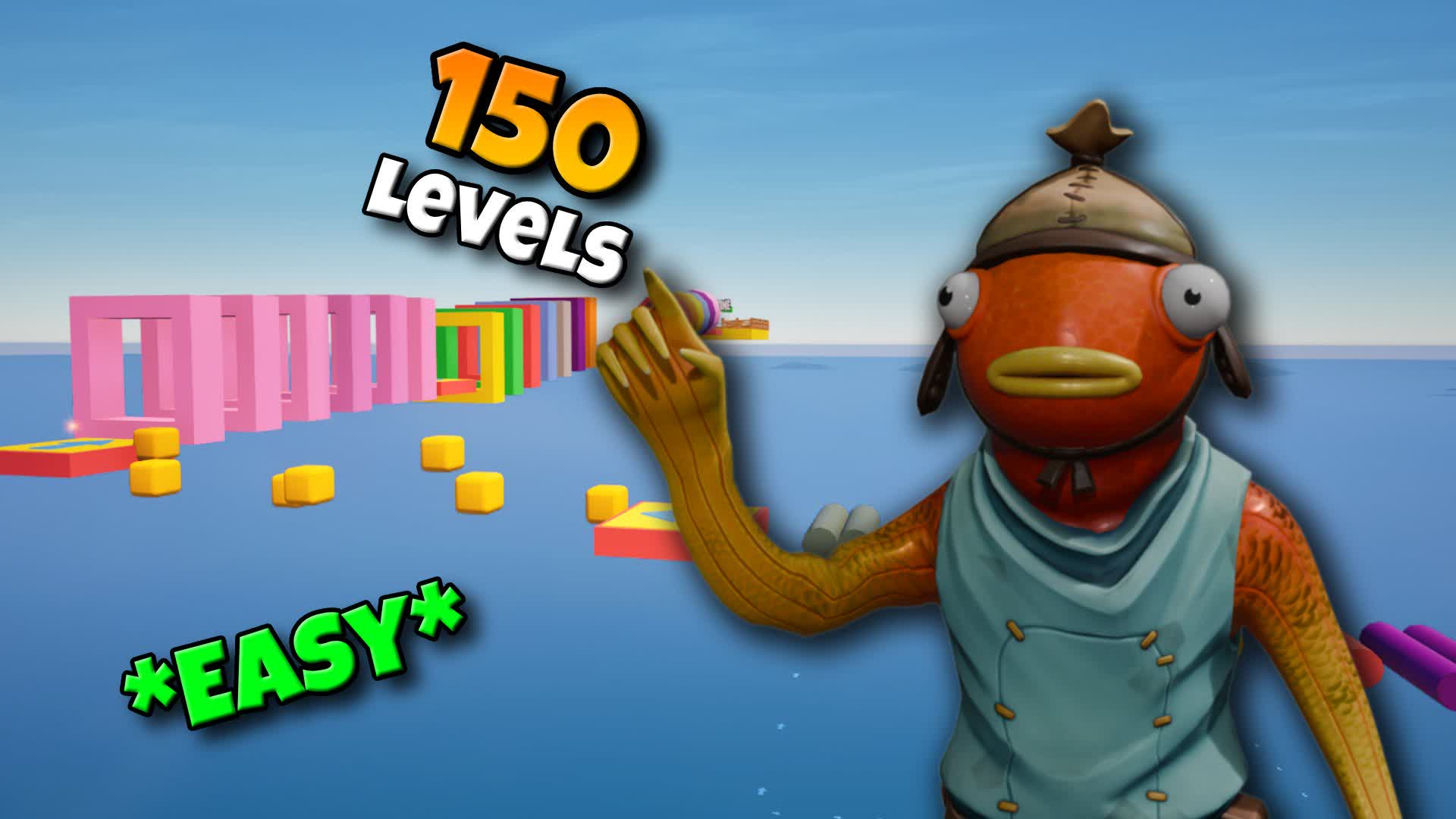 IMPOSSIBLE 150LVL OBBY — Fortnite Creative map