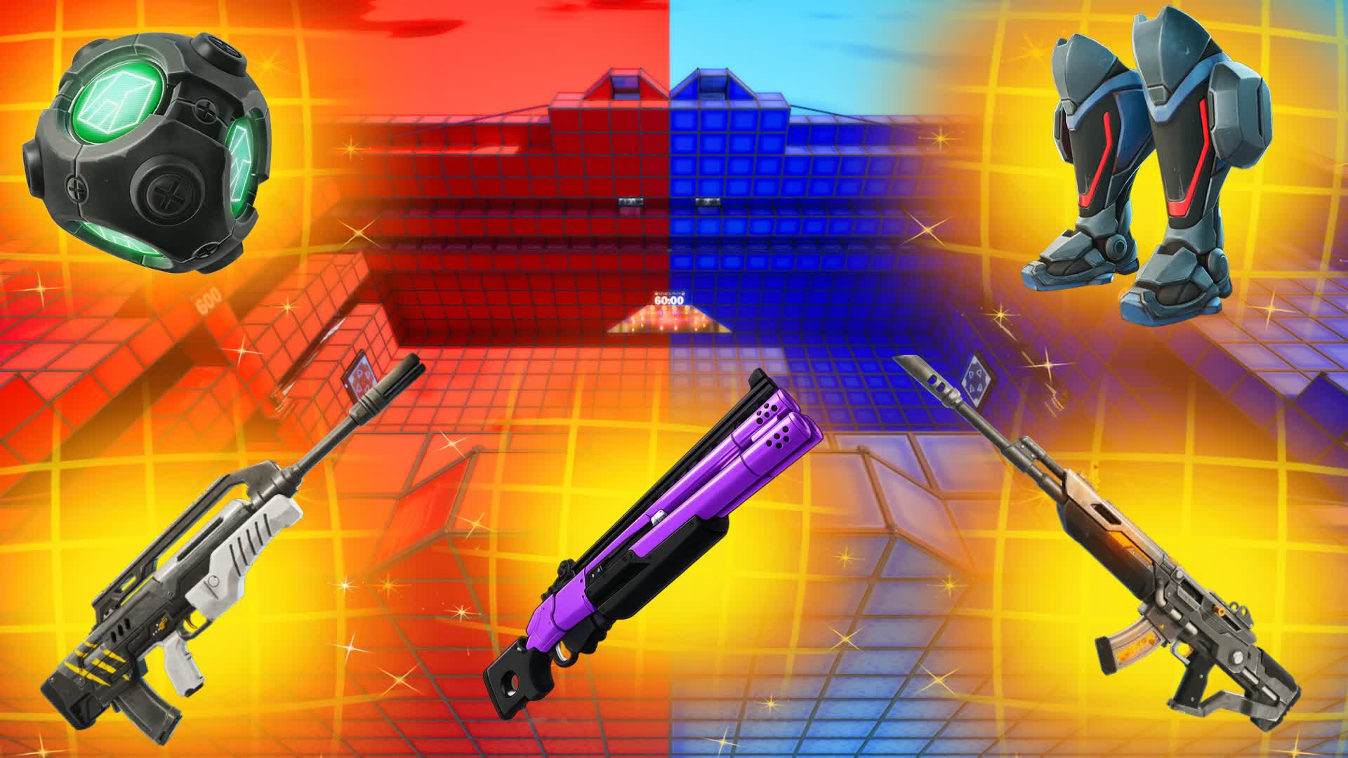 AMAZING RED VS BLUE 🔴🔵 — Fortnite Creative map