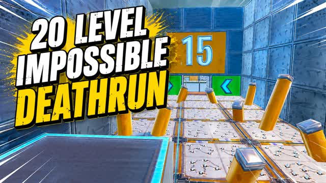 これが出来たらプロ？｜20 LEVEL IMPOSSIBLE DEATHRUN — Fortnite Creative map cover art