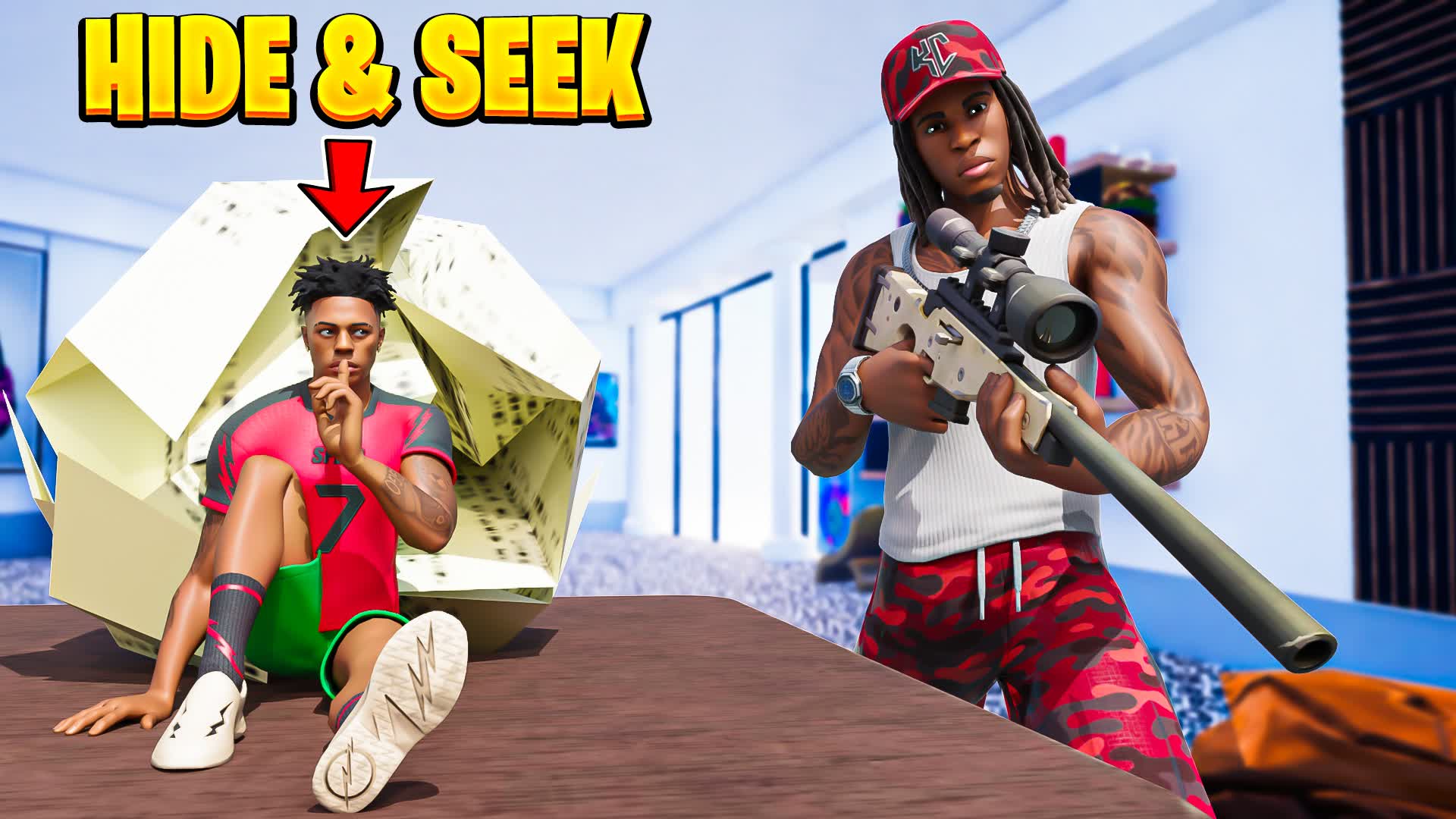 ⚡️ MINI HIDE AND SEEK KAI CENAT [SETUP] — Fortnite Creative map