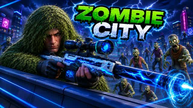 ZOMBIE CITY GUN GAME RTX 🔫 — Fortnite Creative map cover art