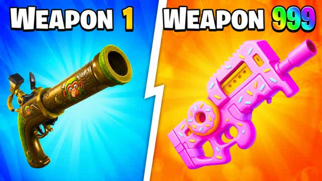🔫 GUN GAME 🎯 ONE SHOT [PARKOUR] — Fortnite Creative map
