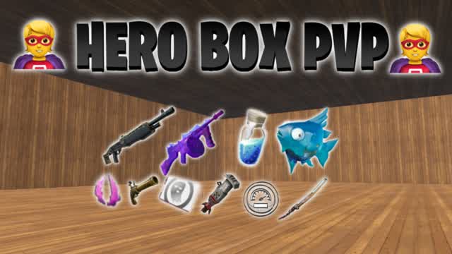 🦸 HERO BOX FIGHTS 🦸 — Fortnite Creative map cover art