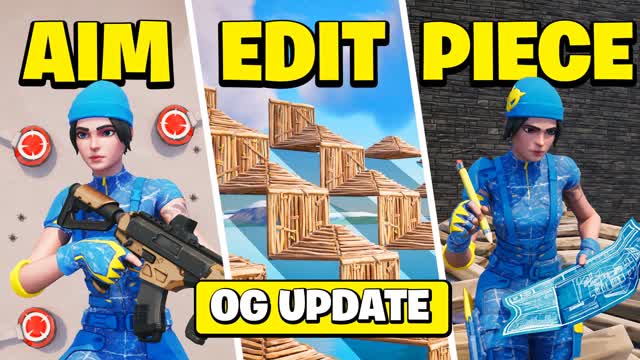 AIM, EDIT, PIECE CONTROL AND  1vs1🎯 — Fortnite Creative map cover art