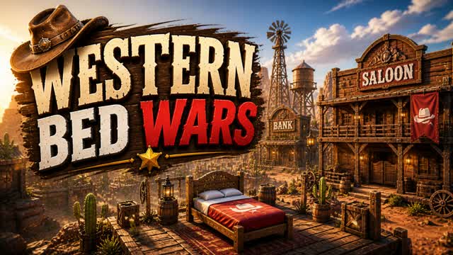 Western Bed Wars — Fortnite Creative map cover art