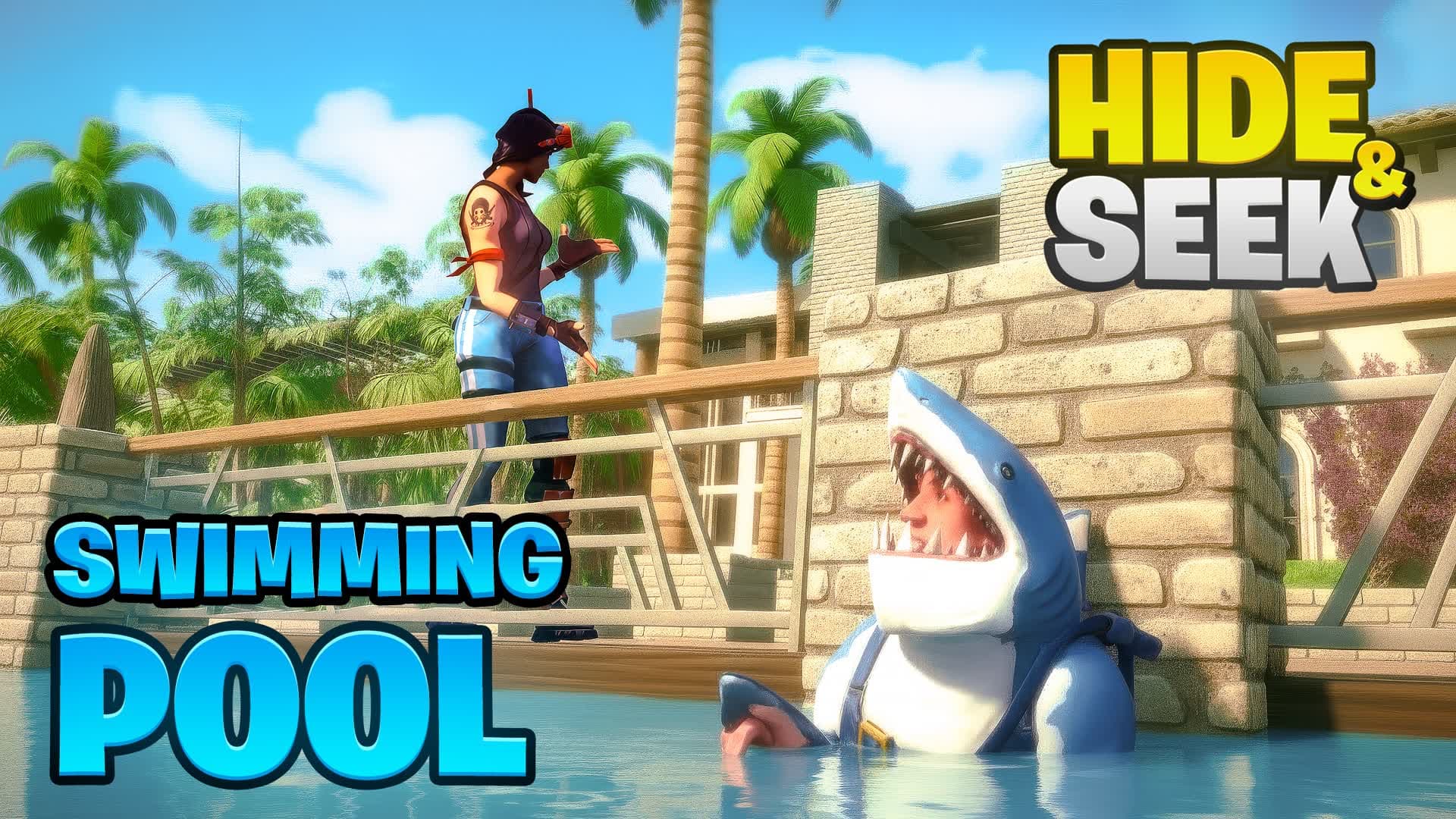 🌊 SWIMMING POOL HIDE AND SEEK 🌊 — Fortnite Creative map