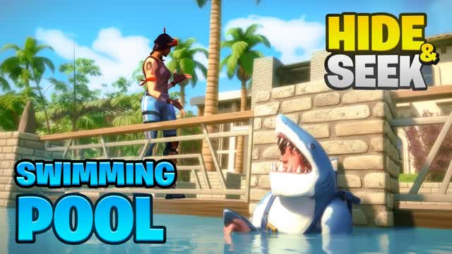 🌊 SWIMMING POOL HIDE AND SEEK 🌊 — Fortnite Creative map cover art