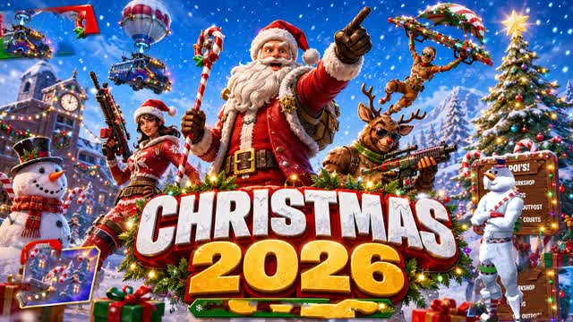 CHRISTMAS 2026 🎄 — Fortnite Creative map cover art