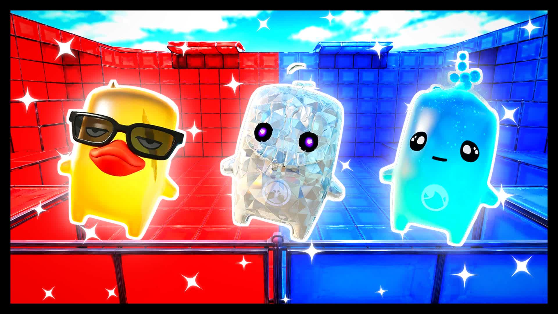 BLUE VS RED CHOOSE YOUR TIMING 🔵🔴 — Fortnite Creative map