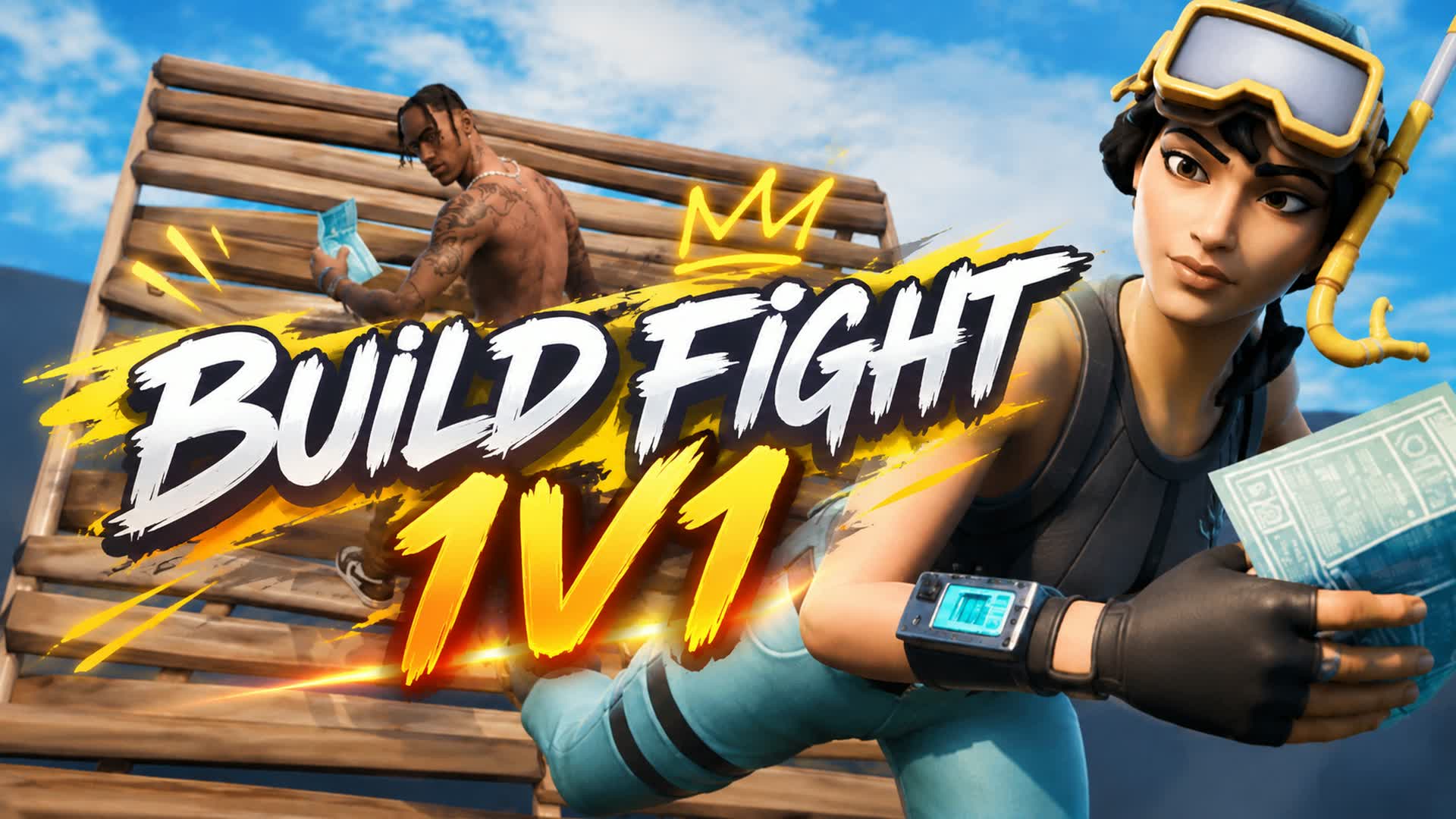 defeza 1V1 Build Fight — Fortnite Creative map