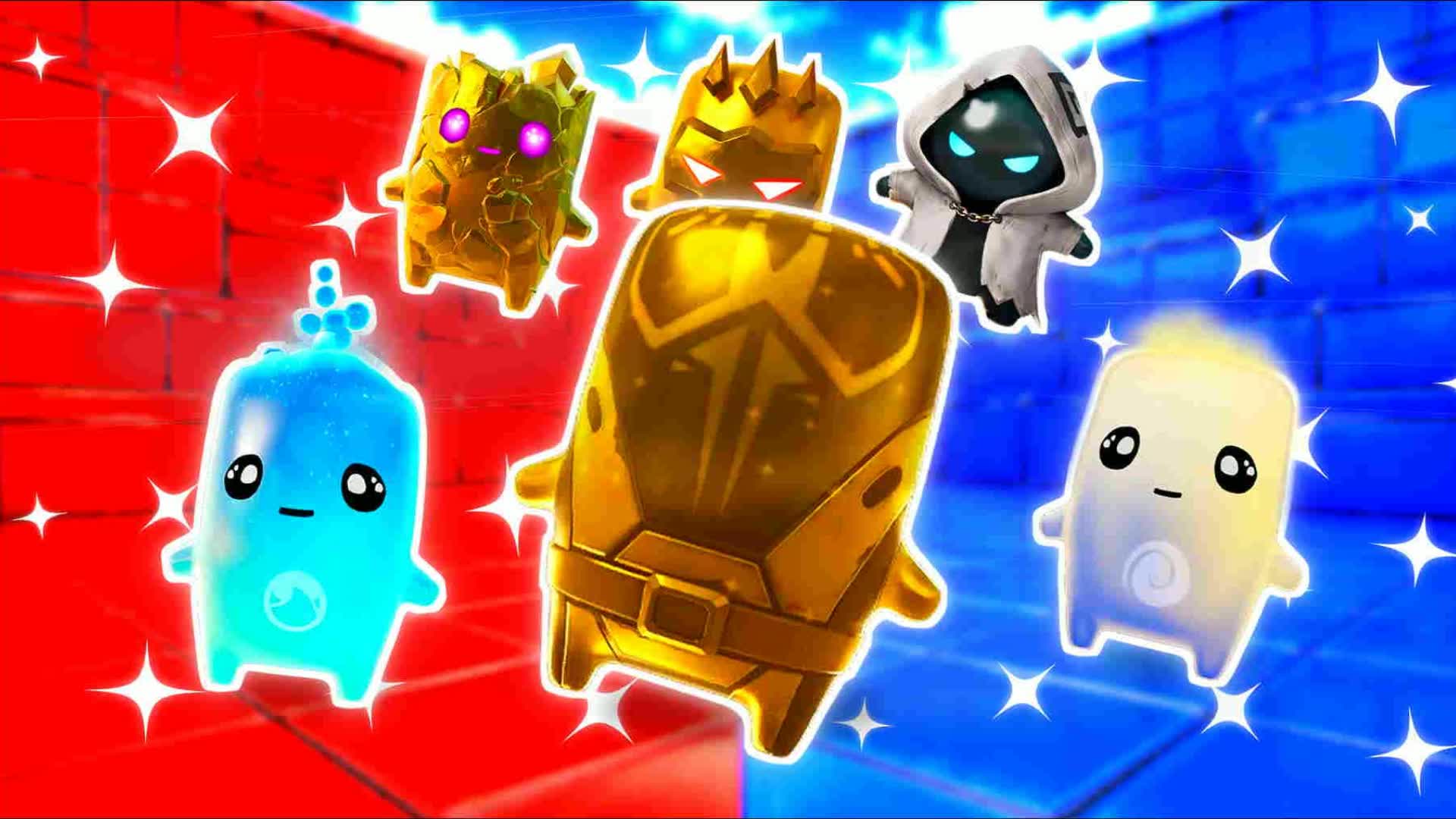 BLUE VS RED CHAOS TITAN 🔵🔴 — Fortnite Creative map