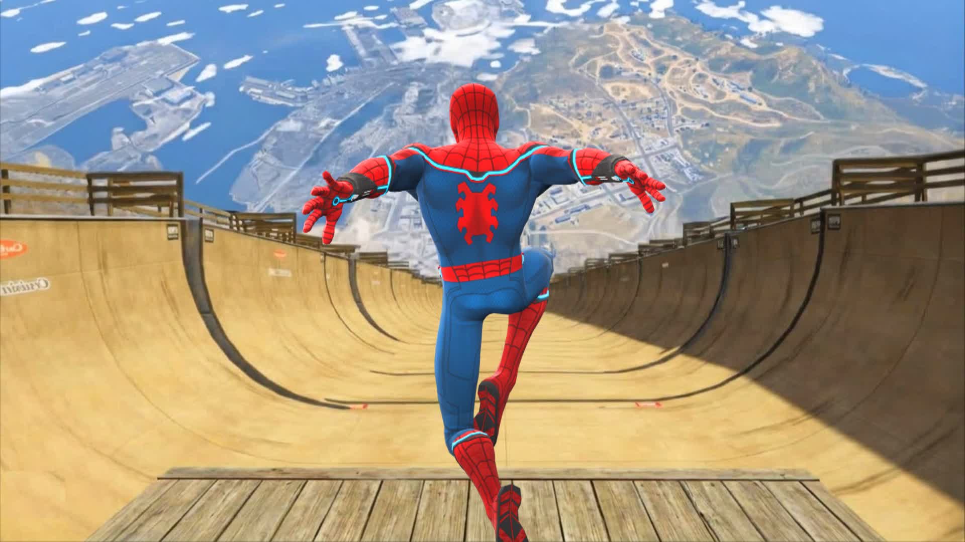 SPIDERMAN MEGA RAMP race — Fortnite Creative map