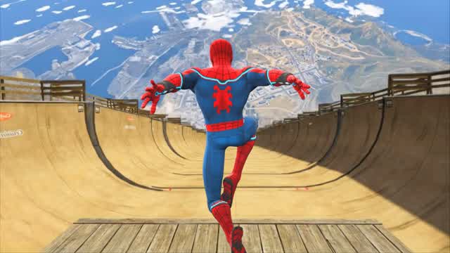 SPIDERMAN MEGA RAMP race — Fortnite Creative map cover art