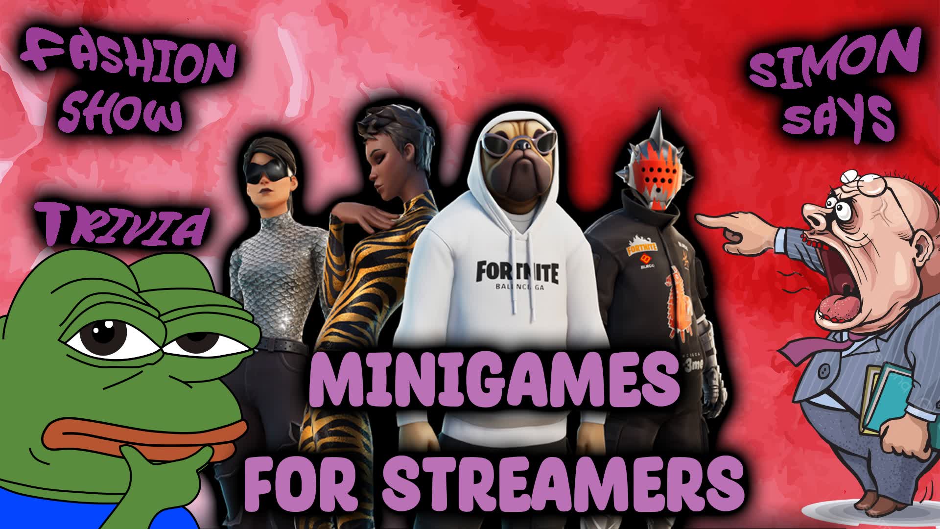 MINIGAMES FOR STREAMERS — Fortnite Creative map