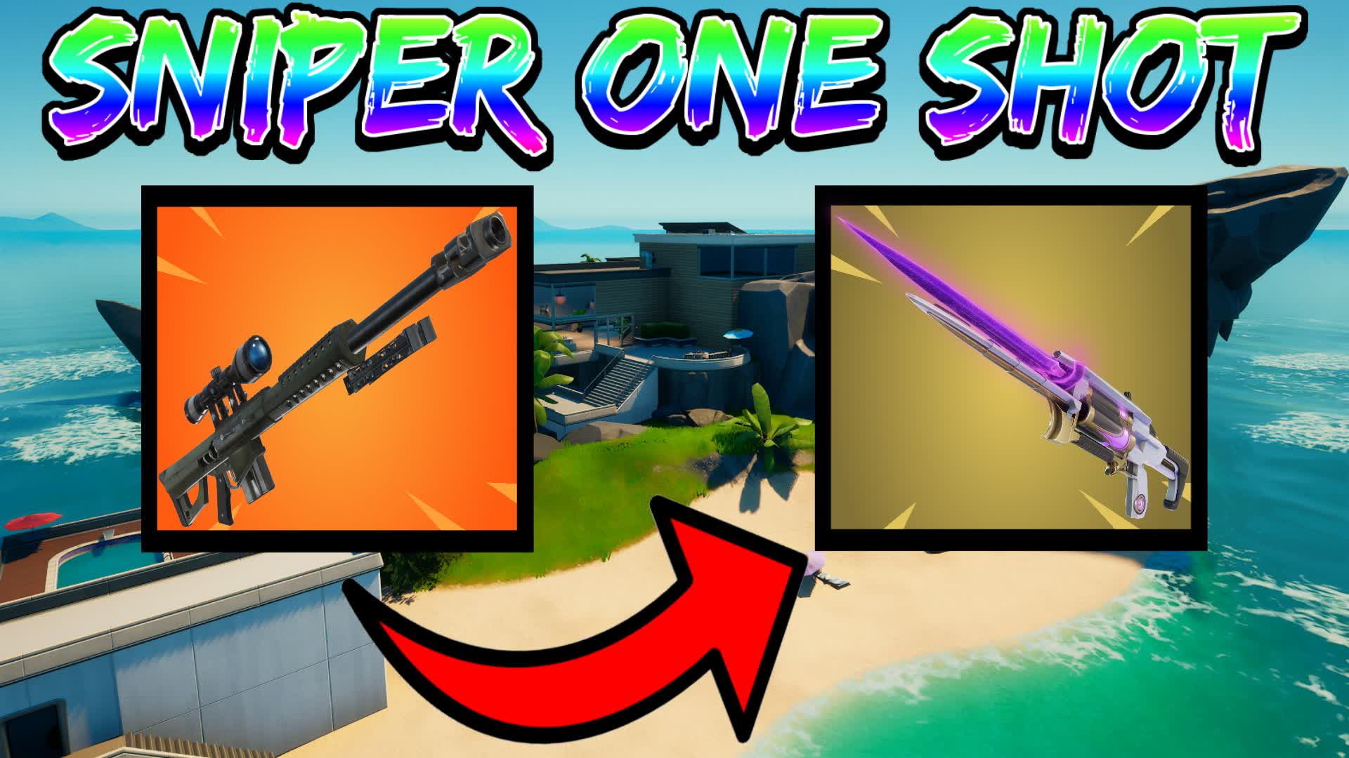 ⭐SNIPER ONE SHOT⭐ (GUN GAME) ⭐NEW⭐ — Fortnite Creative map