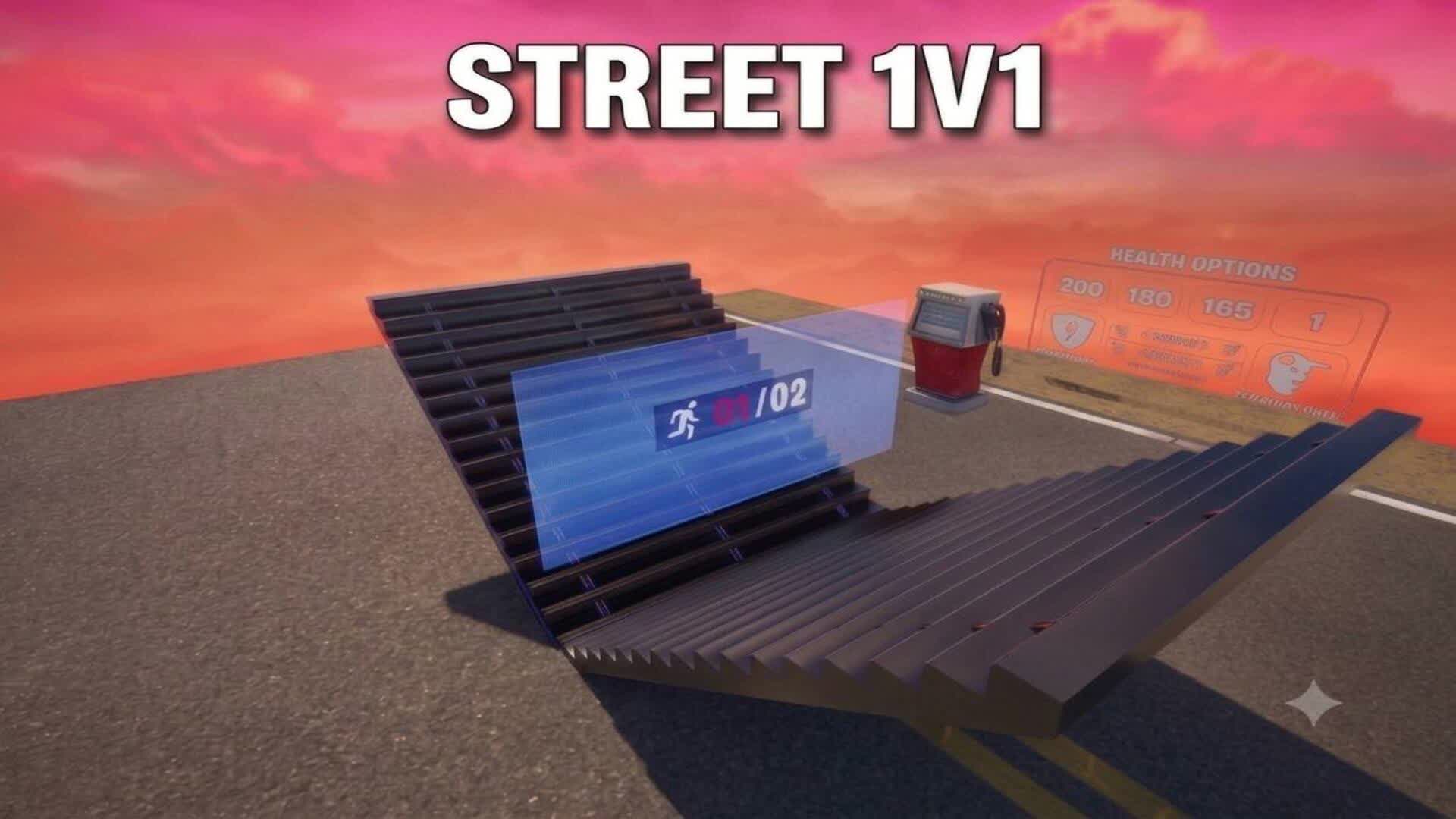 1v1 street — Fortnite Creative map
