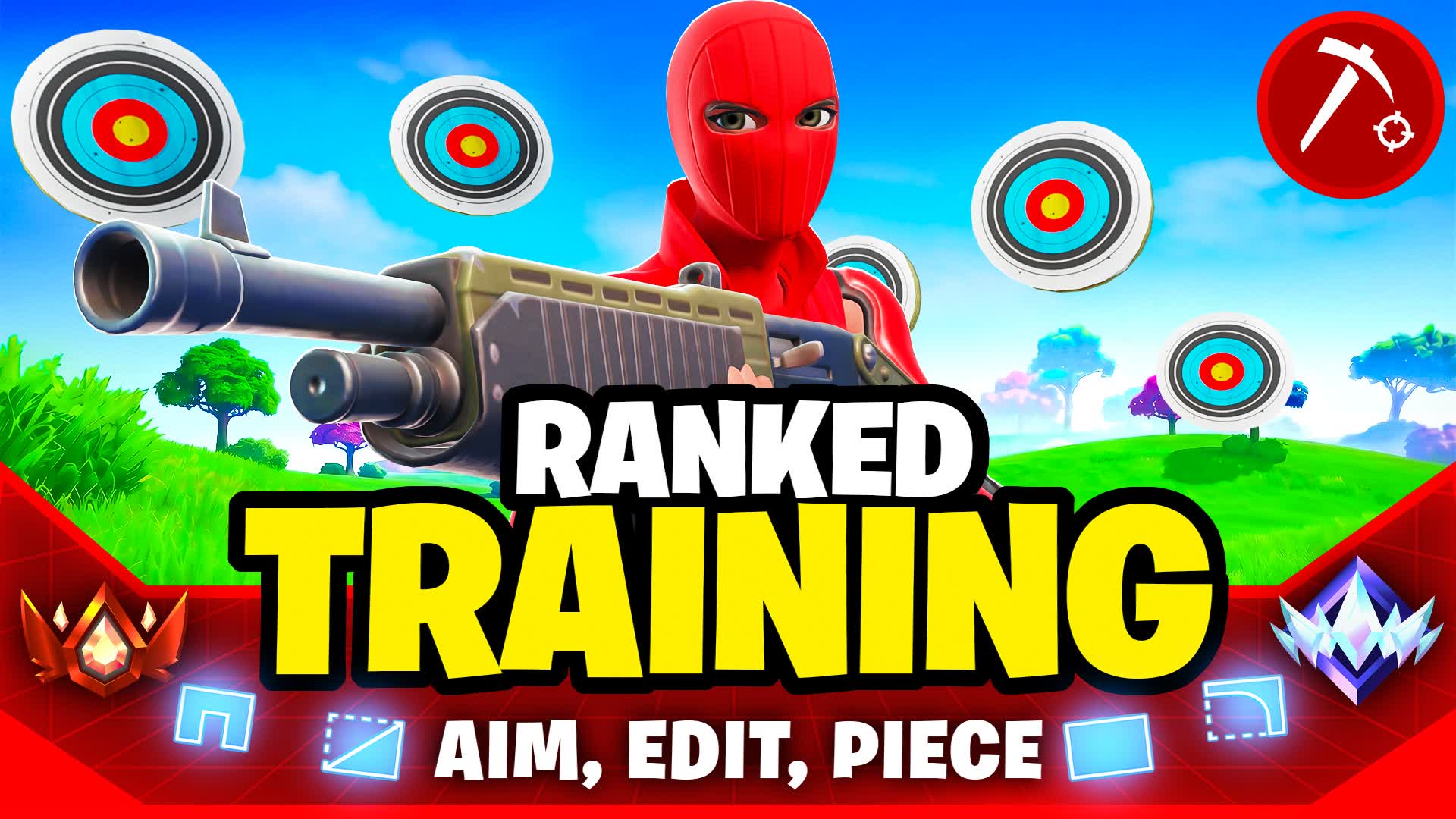 Aim Edit Piece & 1v1🎯 [Ranked Training] — Fortnite Creative map