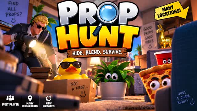 🏠 CRAZY MALL PROP HUNT 🔍 — Fortnite Creative map