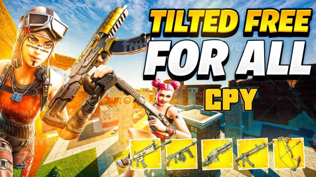 TILTED FREE FOR ALL CPY — Fortnite Creative map cover art
