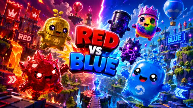 🏆 RED vs 🔵 BLUE Team Clash ⚔️ — Fortnite Creative map