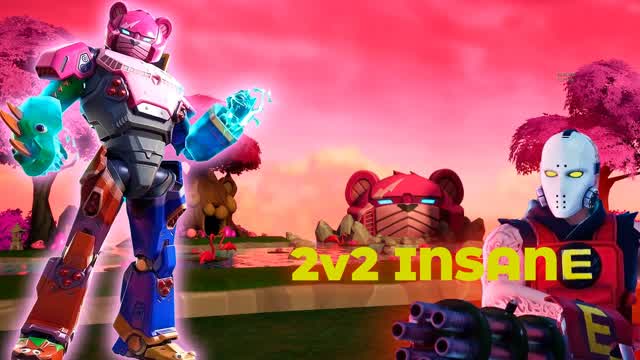 MECHA INSANE 2V2 - THE BEST COMBAT — Fortnite Creative map cover art