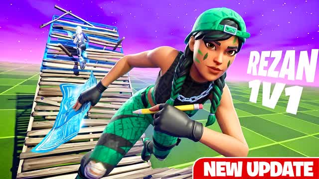 REZAN 1V1 BUILD FIGHT — Fortnite Creative map cover art