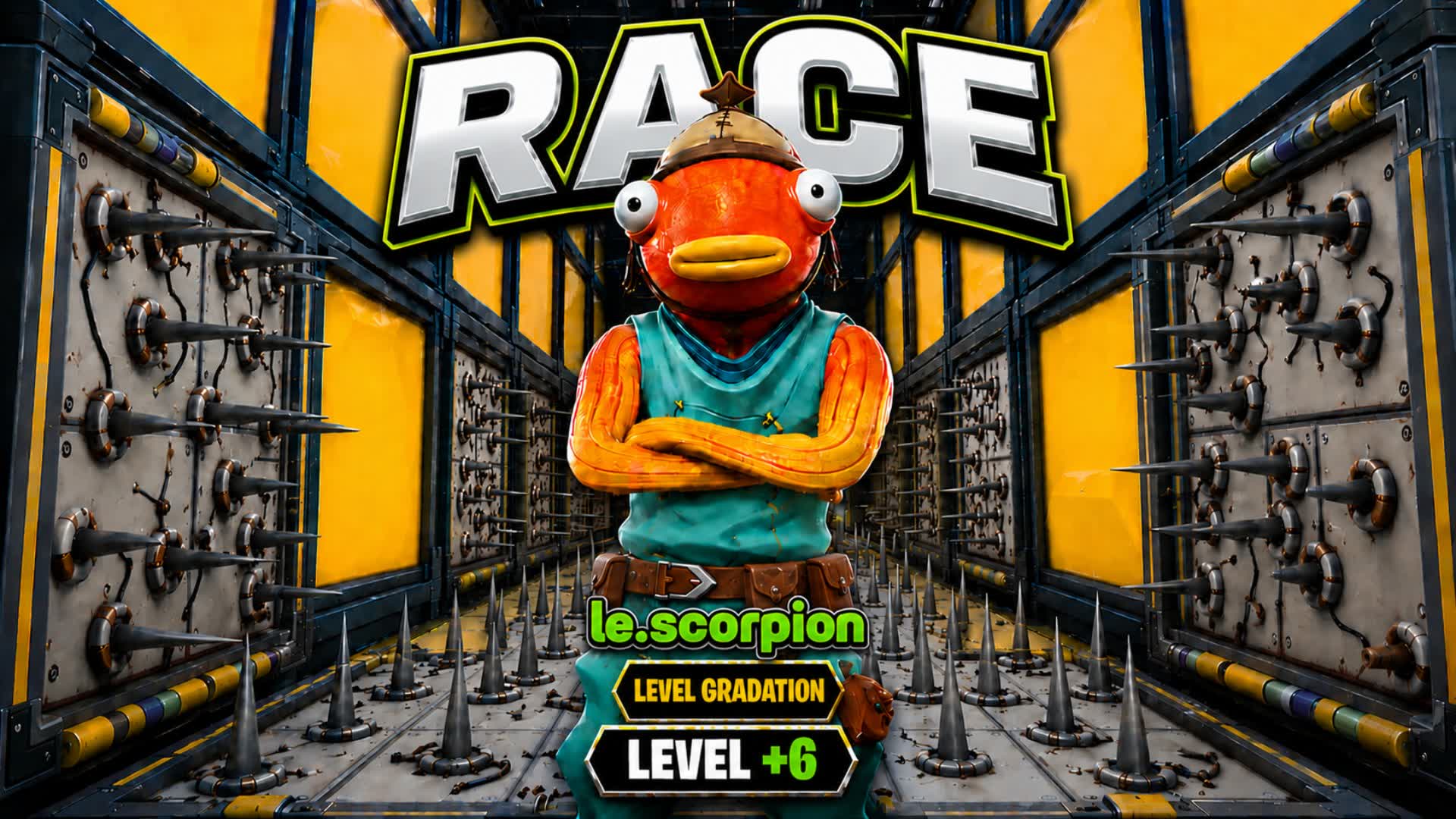 Trap run Level Gradation 🔥 — Fortnite Creative map