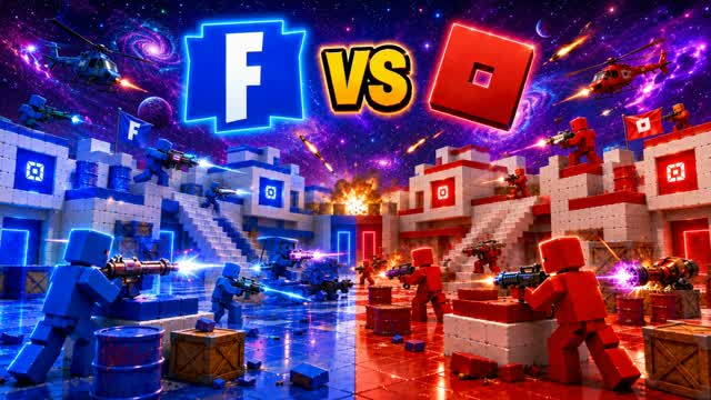 RIVALS MATCH RED VS BLUE 🔴🔵 MEGA NUKE — Fortnite Creative map