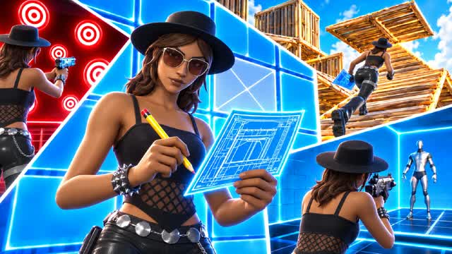 SCROLL🎯TRAINING PRACTICE AIM EDIT PIECE — Fortnite Creative map