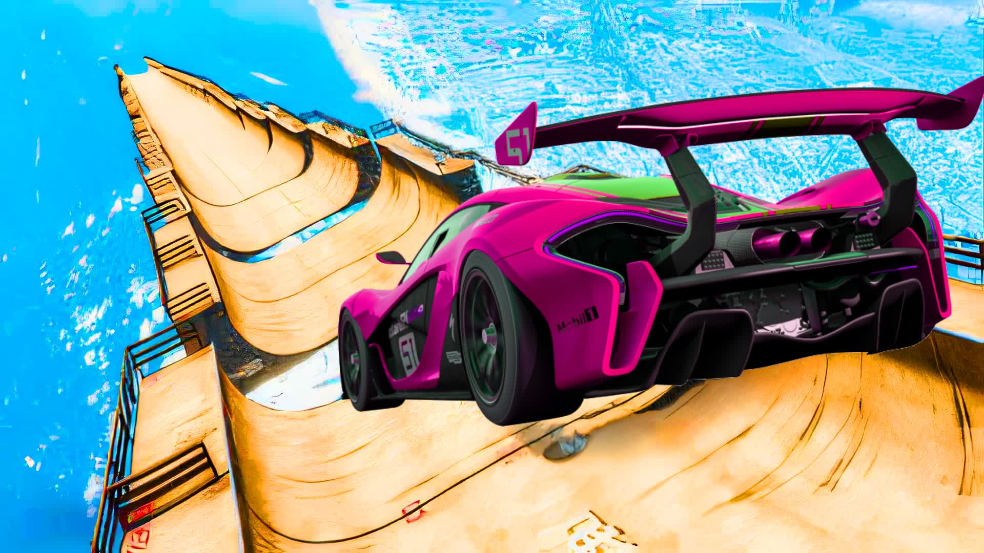 RAINBOW MEGA RAMP RACE — Fortnite Creative map