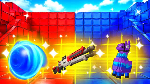 RED VS BLUE WEIGHTED PATH 🔴🔵 — Fortnite Creative map cover art