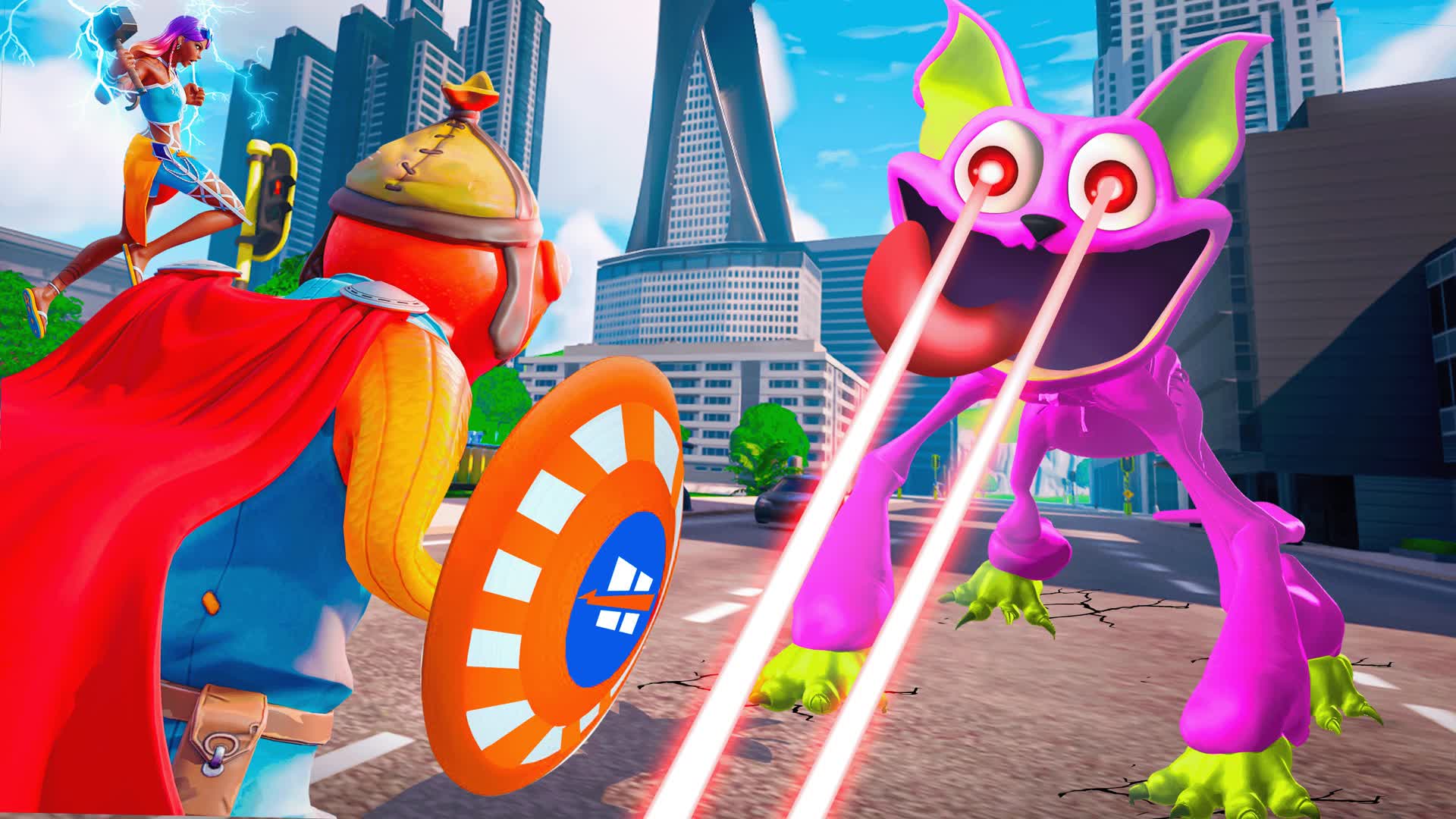 HERO CITY 💥 BOSS FIGHT — Fortnite Creative map